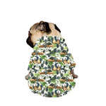 Watercolor Panda Bear Pattern Print Dog Zip Up Jacket