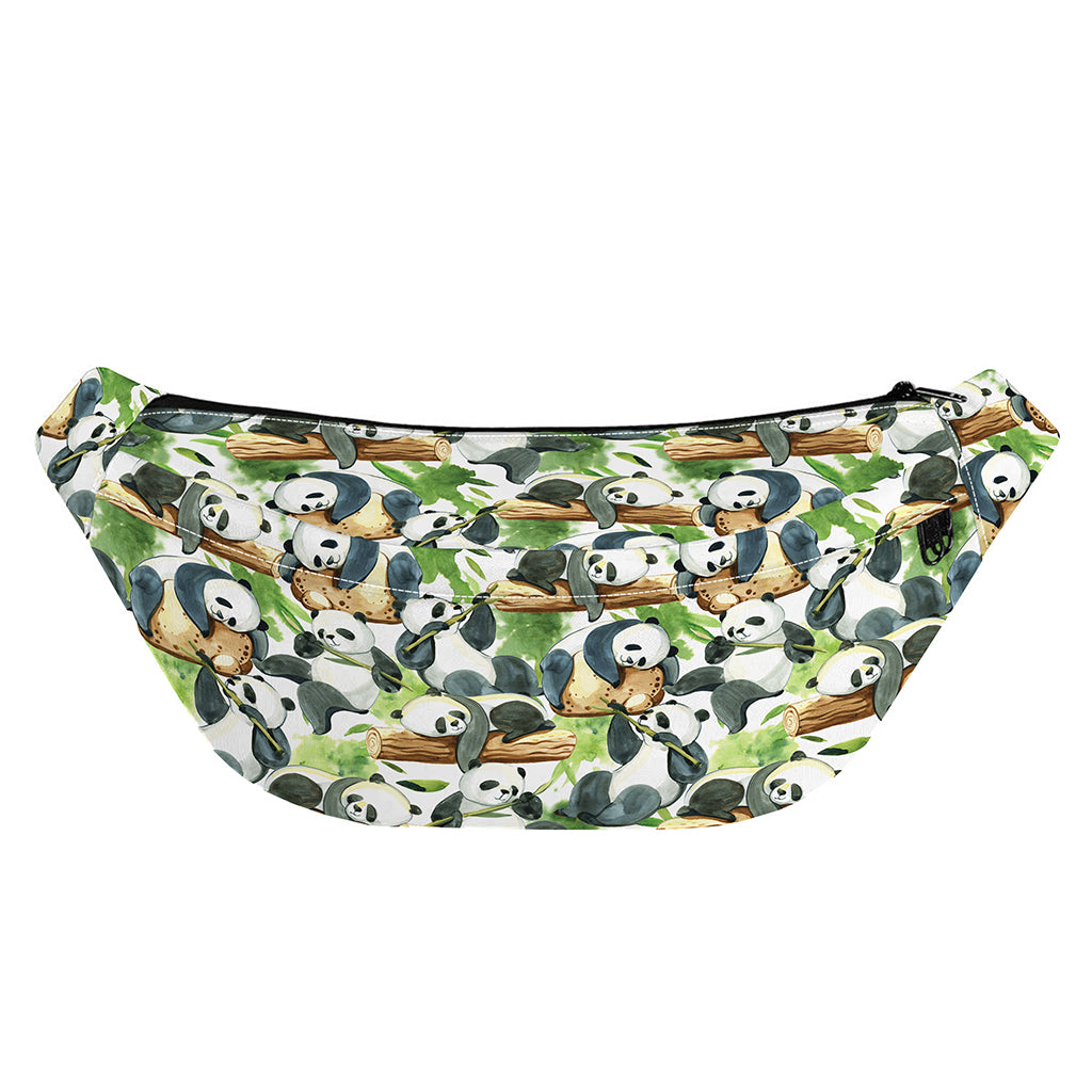 Watercolor Panda Bear Pattern Print Fanny Pack