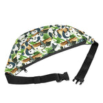 Watercolor Panda Bear Pattern Print Fanny Pack