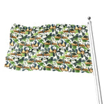 Watercolor Panda Bear Pattern Print Flag