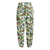 Watercolor Panda Bear Pattern Print Fleece Lined Knit Pants