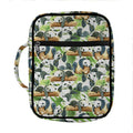 Watercolor Panda Bear Pattern Print Front Pocket Bible Bag