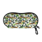 Watercolor Panda Bear Pattern Print Glasses Case