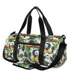 Watercolor Panda Bear Pattern Print Gym Bag