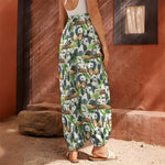 Watercolor Panda Bear Pattern Print Harem Pants