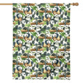 Watercolor Panda Bear Pattern Print House Flag