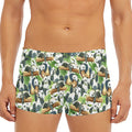 Watercolor Panda Bear Pattern Print Men's Short Boxer Briefs