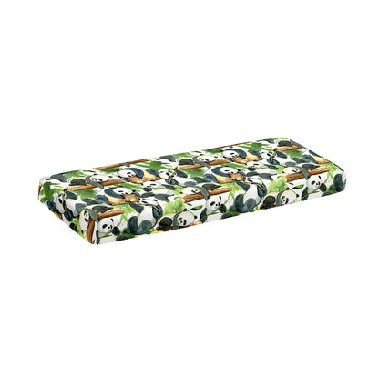 Watercolor Panda Bear Pattern Print Piano Keyboard Cover