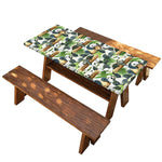 Watercolor Panda Bear Pattern Print Picnic Table Cover