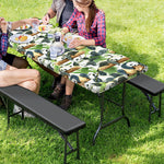 Watercolor Panda Bear Pattern Print Picnic Table Cover