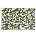 Watercolor Panda Bear Pattern Print Placemat