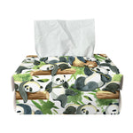 Watercolor Panda Bear Pattern Print Rectangle Tissue Box Cover