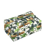 Watercolor Panda Bear Pattern Print Rectangle Tissue Box Cover