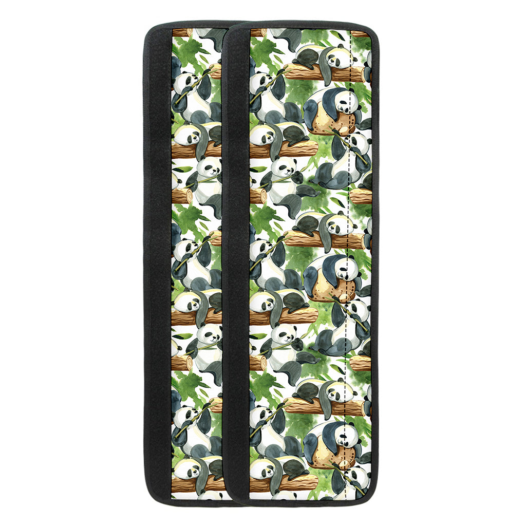 Watercolor Panda Bear Pattern Print Refrigerator Handle Covers