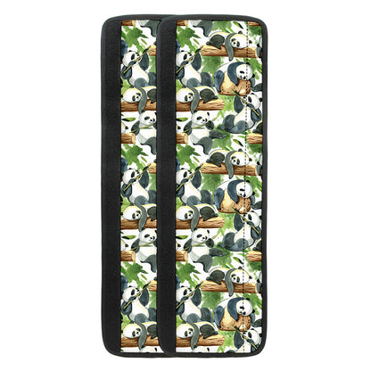 Watercolor Panda Bear Pattern Print Refrigerator Handle Covers
