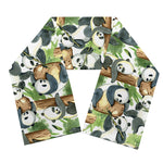 Watercolor Panda Bear Pattern Print Scarf