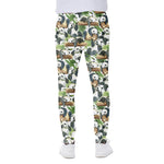 Watercolor Panda Bear Pattern Print Scuba Joggers
