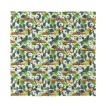 Watercolor Panda Bear Pattern Print Silk Bandana