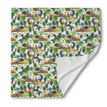 Watercolor Panda Bear Pattern Print Silk Bandana