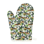 Watercolor Panda Bear Pattern Print Single Oven Mitt