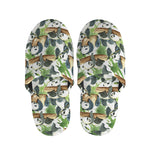 Watercolor Panda Bear Pattern Print Slippers