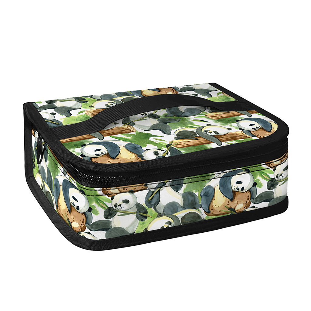 Watercolor Panda Bear Pattern Print Small Lunch Bag