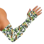 Watercolor Panda Bear Pattern Print Sun Protection Arm Sleeves