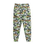 Watercolor Panda Bear Pattern Print Sweatpants