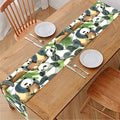 Watercolor Panda Bear Pattern Print Table Runner