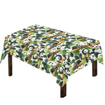 Watercolor Panda Bear Pattern Print Tablecloth
