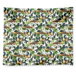Watercolor Panda Bear Pattern Print Tapestry