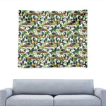 Watercolor Panda Bear Pattern Print Tapestry
