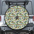 Watercolor Panda Bear Pattern Print Tire Cover With Camera Hole