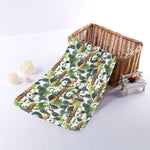Watercolor Panda Bear Pattern Print Towel