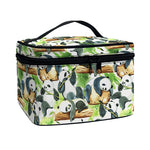 Watercolor Panda Bear Pattern Print Travel Makeup Bag