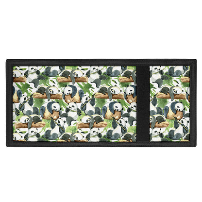 Watercolor Panda Bear Pattern Print Trifold Wallet