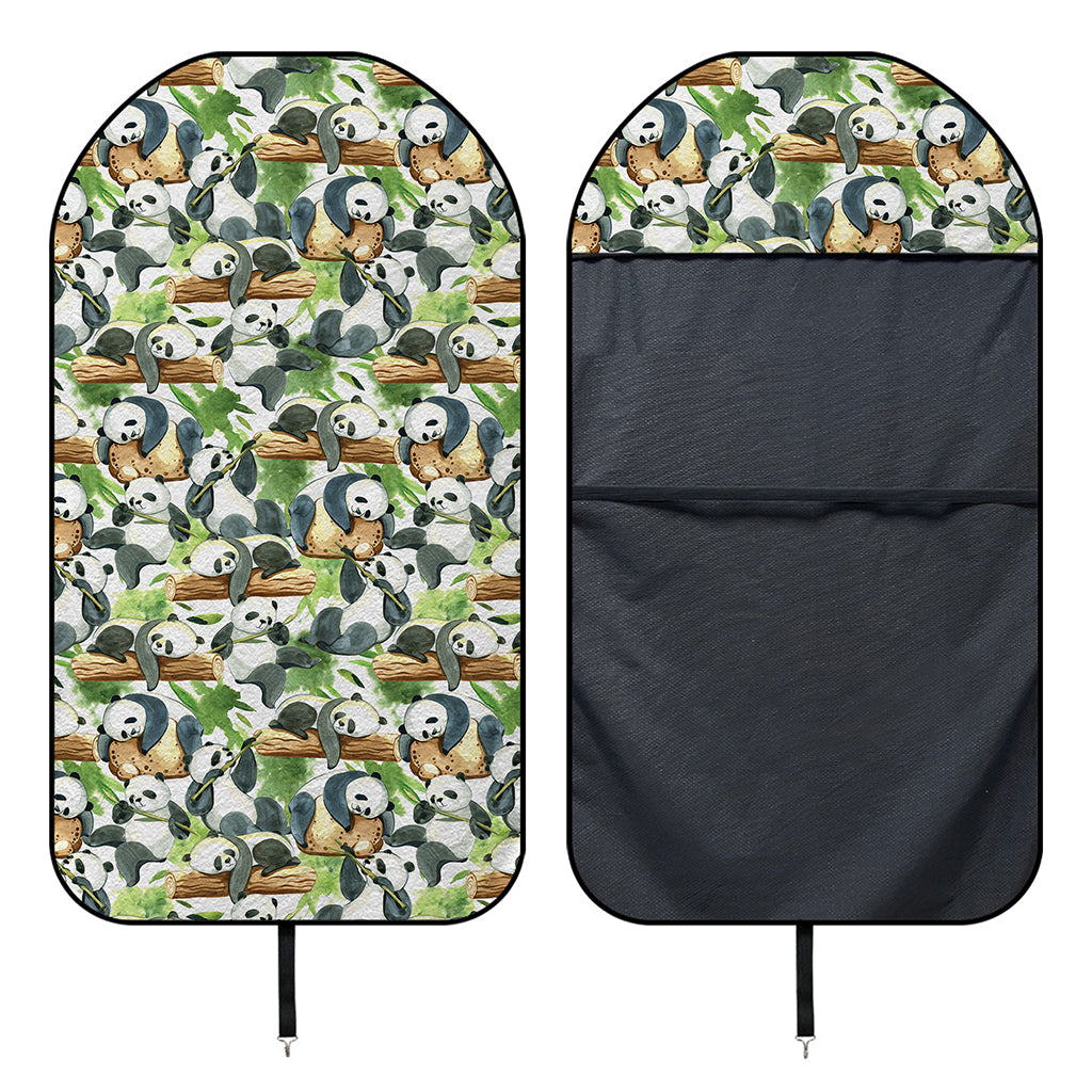 Watercolor Panda Bear Pattern Print Waterproof Car Seat Cover