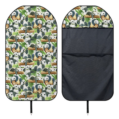 Watercolor Panda Bear Pattern Print Waterproof Car Seat Cover