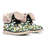 Watercolor Panda Bear Pattern Print Winter Boots