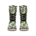 Watercolor Panda Bear Pattern Print Winter Boots