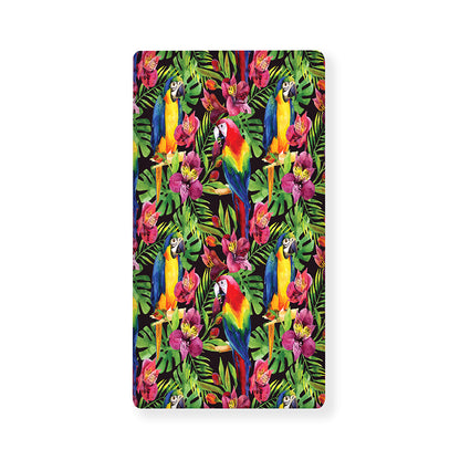 Watercolor Parrot Pattern Print Baby Crib Sheet