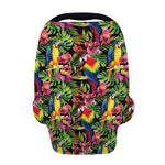 Watercolor Parrot Pattern Print Baby Seat Cover