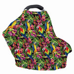 Watercolor Parrot Pattern Print Baby Seat Cover
