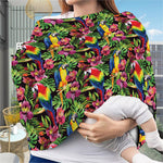 Watercolor Parrot Pattern Print Baby Seat Cover