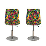Watercolor Parrot Pattern Print Bar Stool Covers