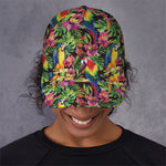 Watercolor Parrot Pattern Print Baseball Cap
