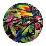 Watercolor Parrot Pattern Print Basketball