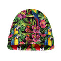 Watercolor Parrot Pattern Print Beanie