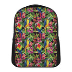Watercolor Parrot Pattern Print Casual Backpack