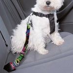 Watercolor Parrot Pattern Print Dog Seat Belt